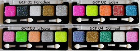 R$ 30.00 - NYX Glitter com 5 Cores - 01